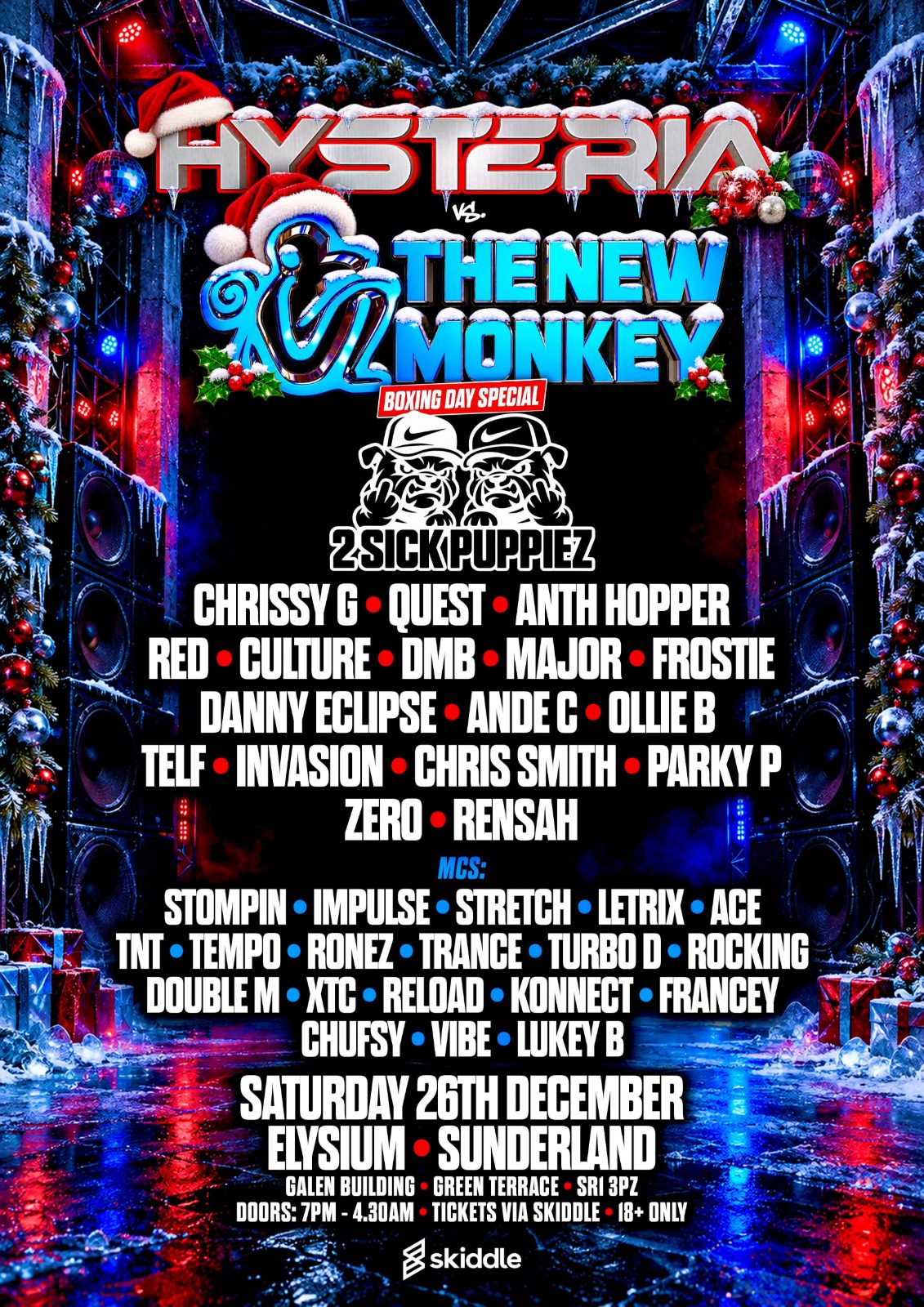 Hysteria Vs The New Monkey Boxing Day Special 