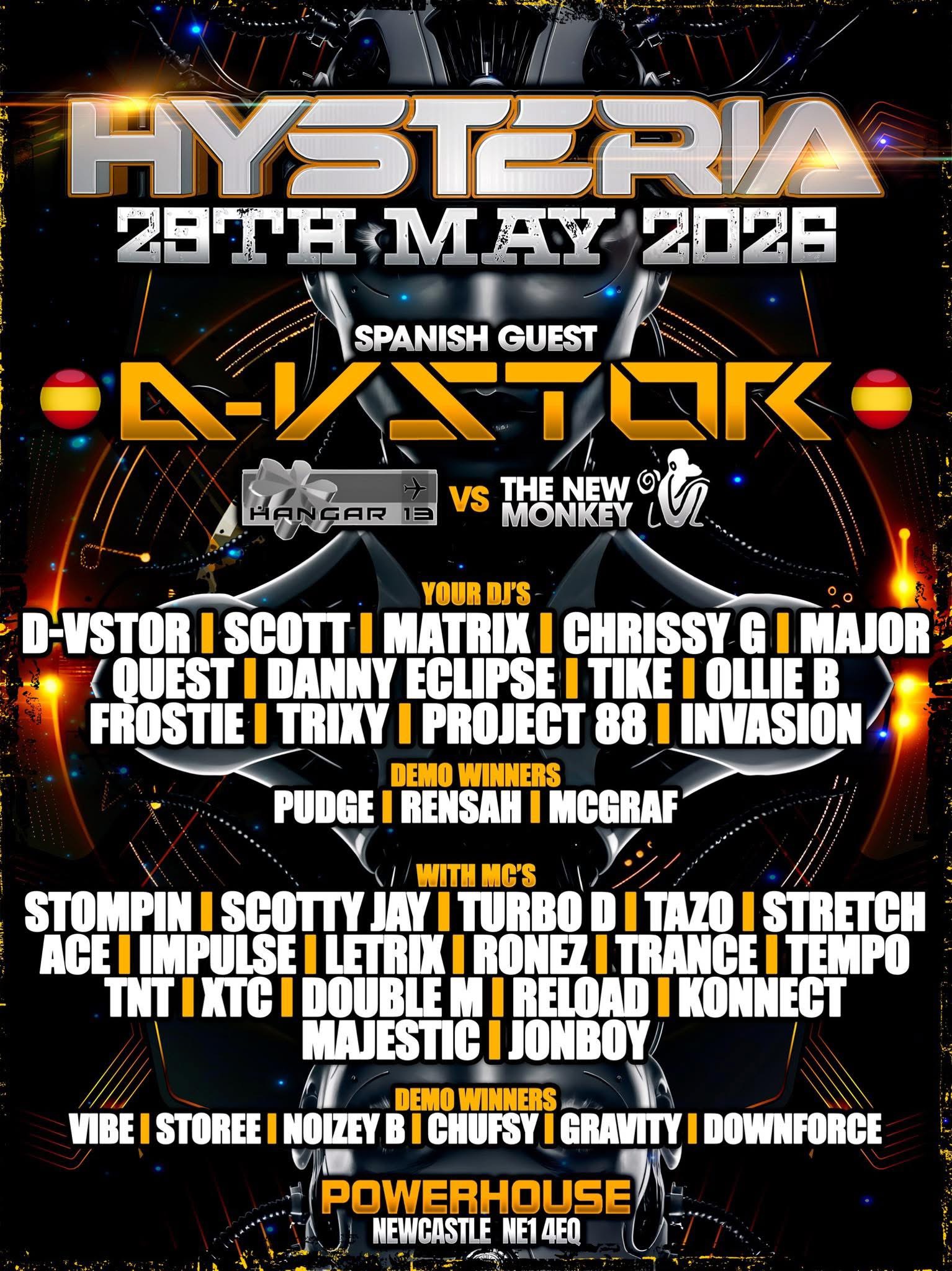 Win 2 VIP Tickets to Hysteria – 29th May 2026